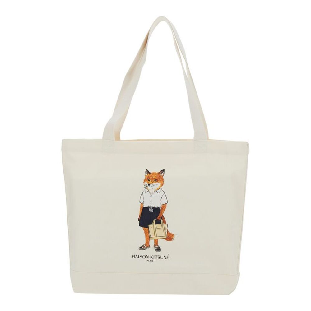 Maison Kitsune Men Dressed Fox Tote